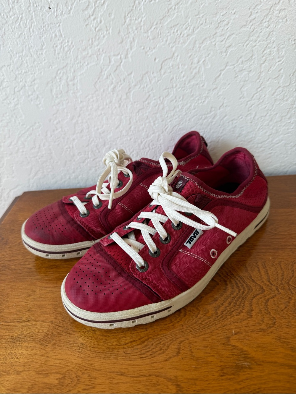 Teva Fuse-Ion Burgundy Lace-Up Sneakers